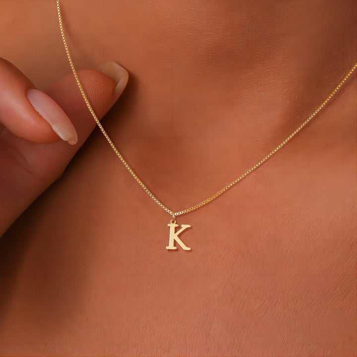 Necklace with Initials of Love Letters