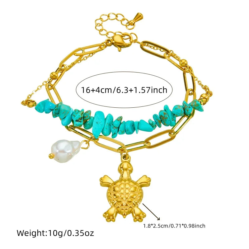 Exclusive Turquoise Turtle Bracelet